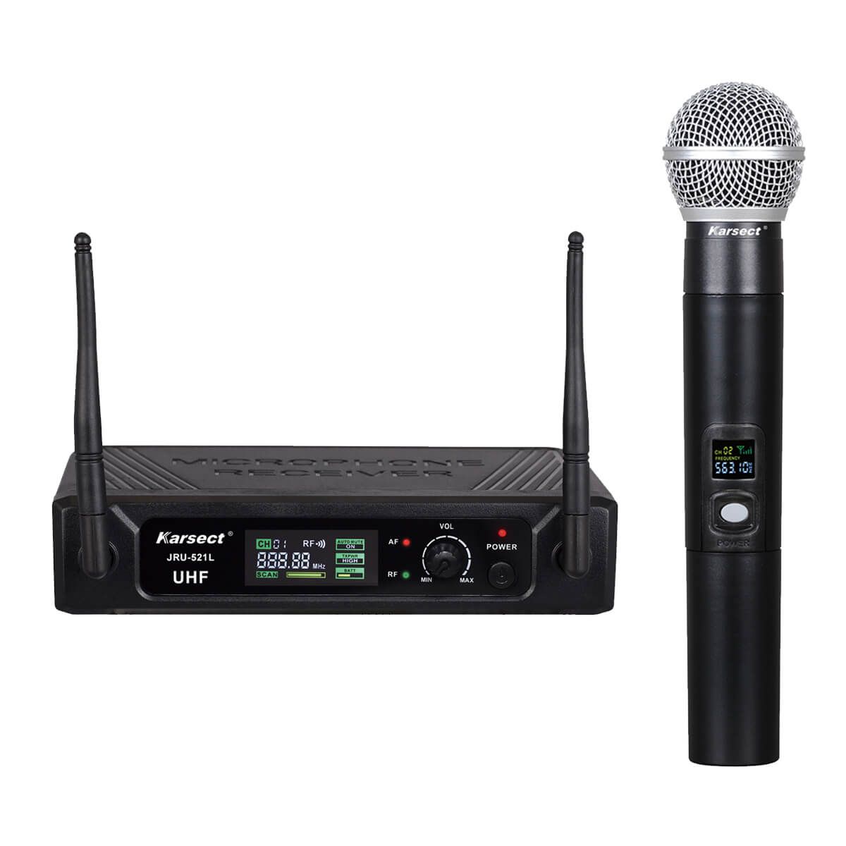 Billede af Karsect JRU-521L/HT-527C trådløst håndholdt mikrofon-sæt